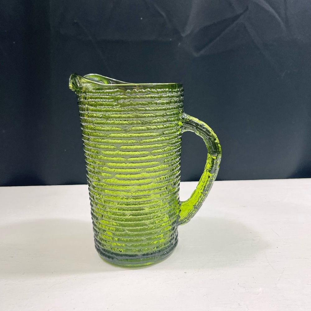 Vintage Anchor Hocking Green Soreno Pitcher